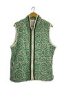 【中古】TUITACI◆Arabesuque Maze Fleece Vest/3/GRN/t23aw-v02【メンズウェア】