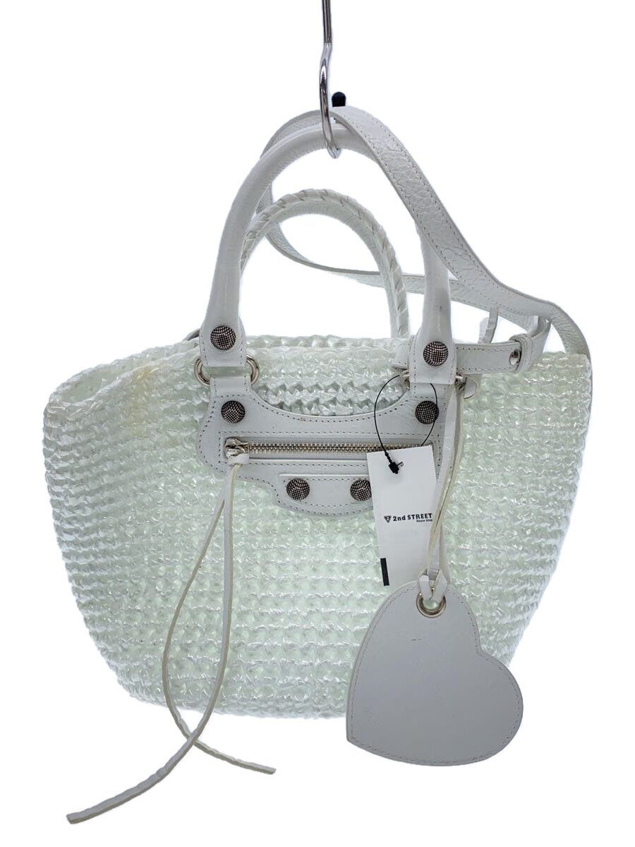 BALENCIAGA◆LE CAGOLE PANIER S//WHT/786187/2way//