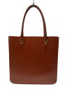 【中古】GLENROYAL◆2 HANDLE TOTE BAG/トートバッグ/レザー/BRW【バッグ】