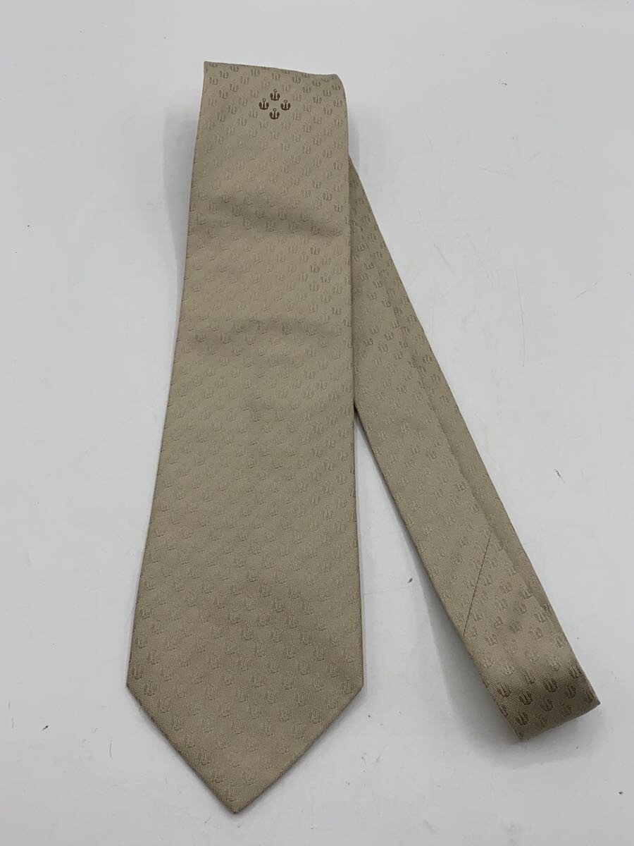【中古】GUCCI◆ネクタイ/シルク/BEG/メンズ【服飾雑貨他】