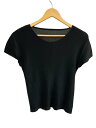 【中古】PLEATS PLEASE ISSEY MIYAKE◆半袖カットソー/3/ポリエステル/BLK/PP23-FK322【レディースウェア】