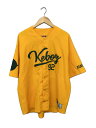 【中古】Keboz◆ベースボールシャツ/半袖シャツ/L/ポリエステル/ORN【メンズウェア】