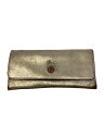 【中古】IL BISONTE◆長財布/レザー/GLD/メンズ【服飾雑貨他】