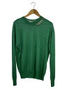 【中古】BED J.W. FORD◆23SS Damage Sweater/1/ポリエステル/GRN/23SS-B-KT03【レディースウェア】