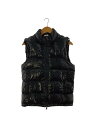 【中古】MONCLER◆LACET GILET/ロゴワッペン/ダウンベスト/1/ナイロン/ブラック/C20914339305【メンズウェア】(4)