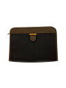 【中古】dunhill◆セカンドバッグ/--/BRW/無地【バッグ】