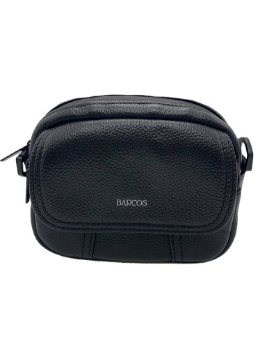 【中古】BARCOS◆ショルダーバッグ/レザー/BLK【バッグ】 【中古】BARCOS◆ショルダーバッグ/レザー/BLK【バッグ】
