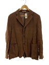 【中古】AURALEE◆LINEN GABARDINE JACKET/テーラードジャケット/4/リネン/BRW/A8SJ01LG【レディースウェア】