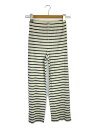【中古】PLEATS PLEASE ISSEY MIYAKE◆ボトム/1/ポリエステル/ボーダー/PP61-JF543【レディースウェア】