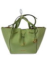【中古】MICHAEL KORS◆PHOEBE LG DRWSTRNG GRAB BAG/レザー/グリーン/35S2G8PS6L【バッグ】