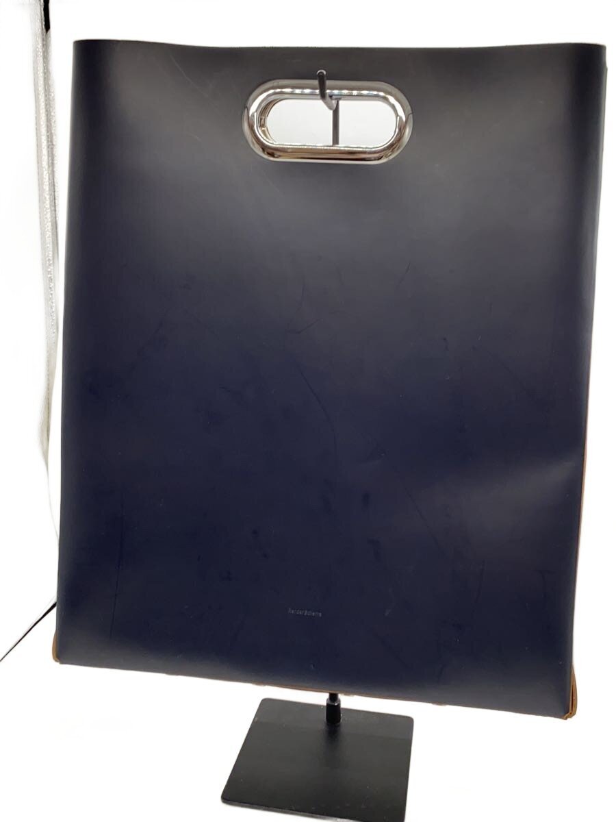 Hender Scheme◆ASSEMBLE DISC BAG LP/バッグ/レザー/ネイビー