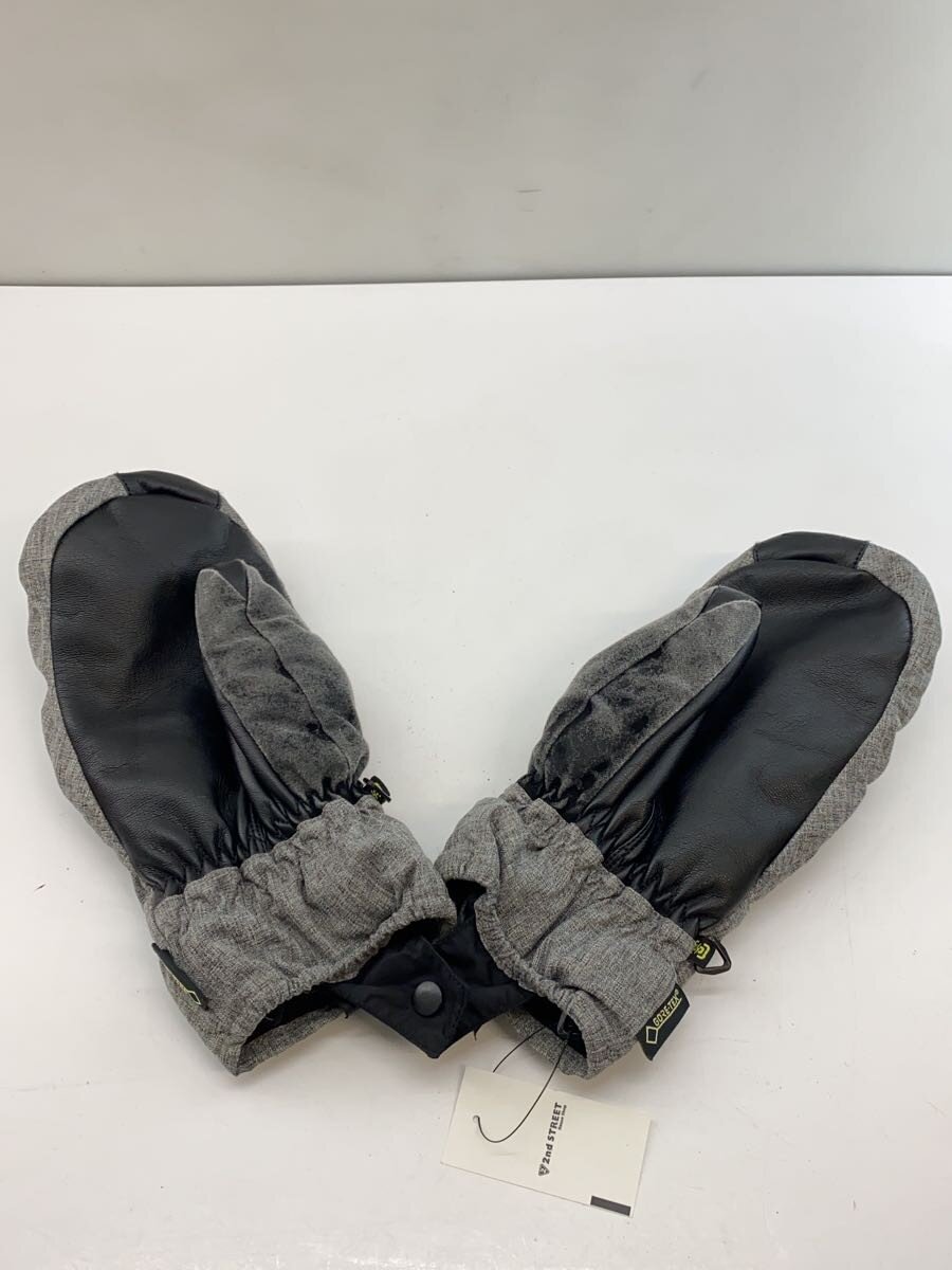 【中古】BURTON◆グローブ/ミトン型/GORE-TEX/GRY【スポーツ】