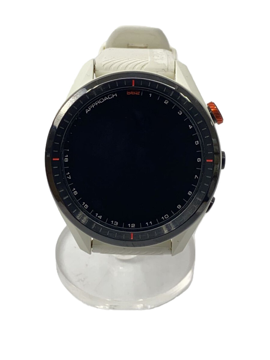 【中古】GARMIN◆腕時計/デジタル/ラバー/BLK/WHT/ガーミン/ゴルフウォッチ//【服飾雑貨他】