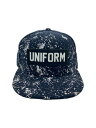 【中古】uniform experiment◆キャップ/--/ポリエステル/NVY/メンズ【服飾雑貨他】