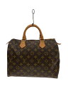 【中古】LOUIS VUITTON◆2)スピーディ30_モノグラム・キャンバス_BRW/PVC/BRW【バッグ】