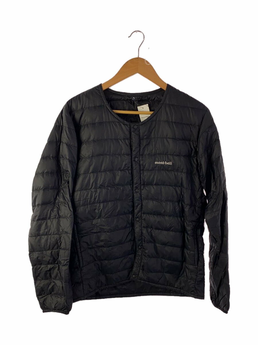 【中古】mont-bell◆スペリオダウン ラウンドネックジャケット/M/ナイロン/BLK【メンズウェア】