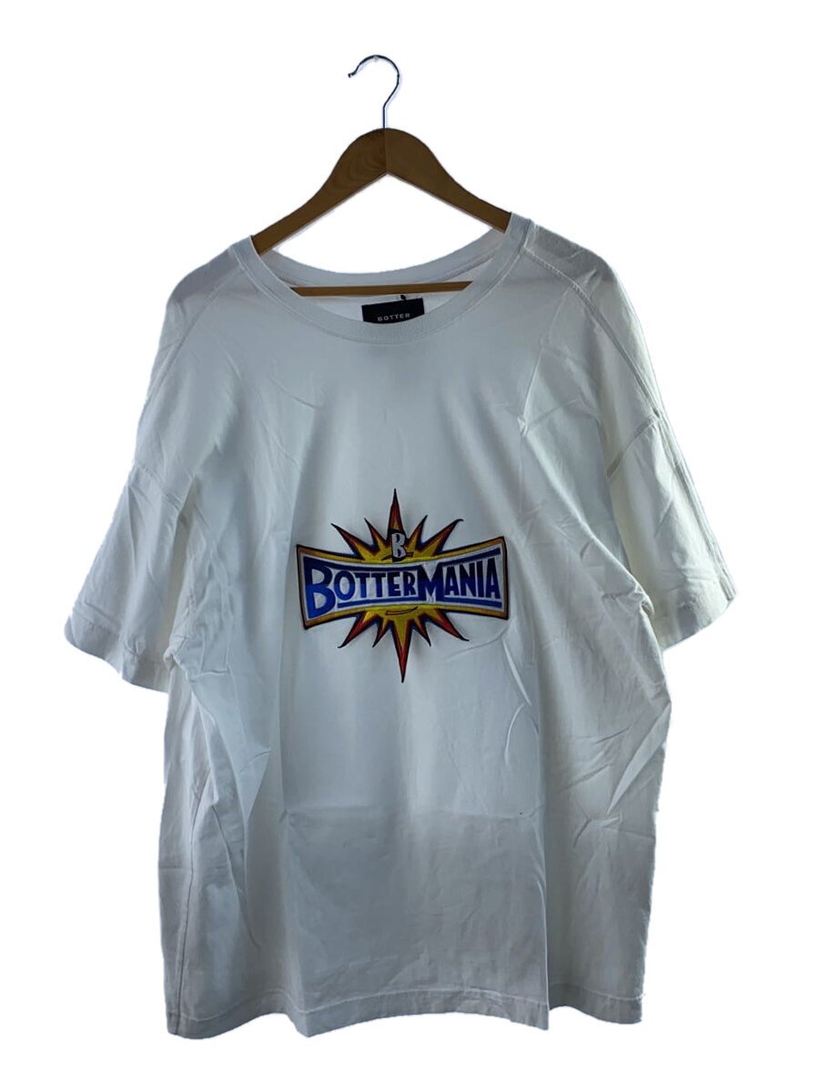 BOTTER◆ロゴワッペン/Tシャツ/M/コットン/WHT/915044//