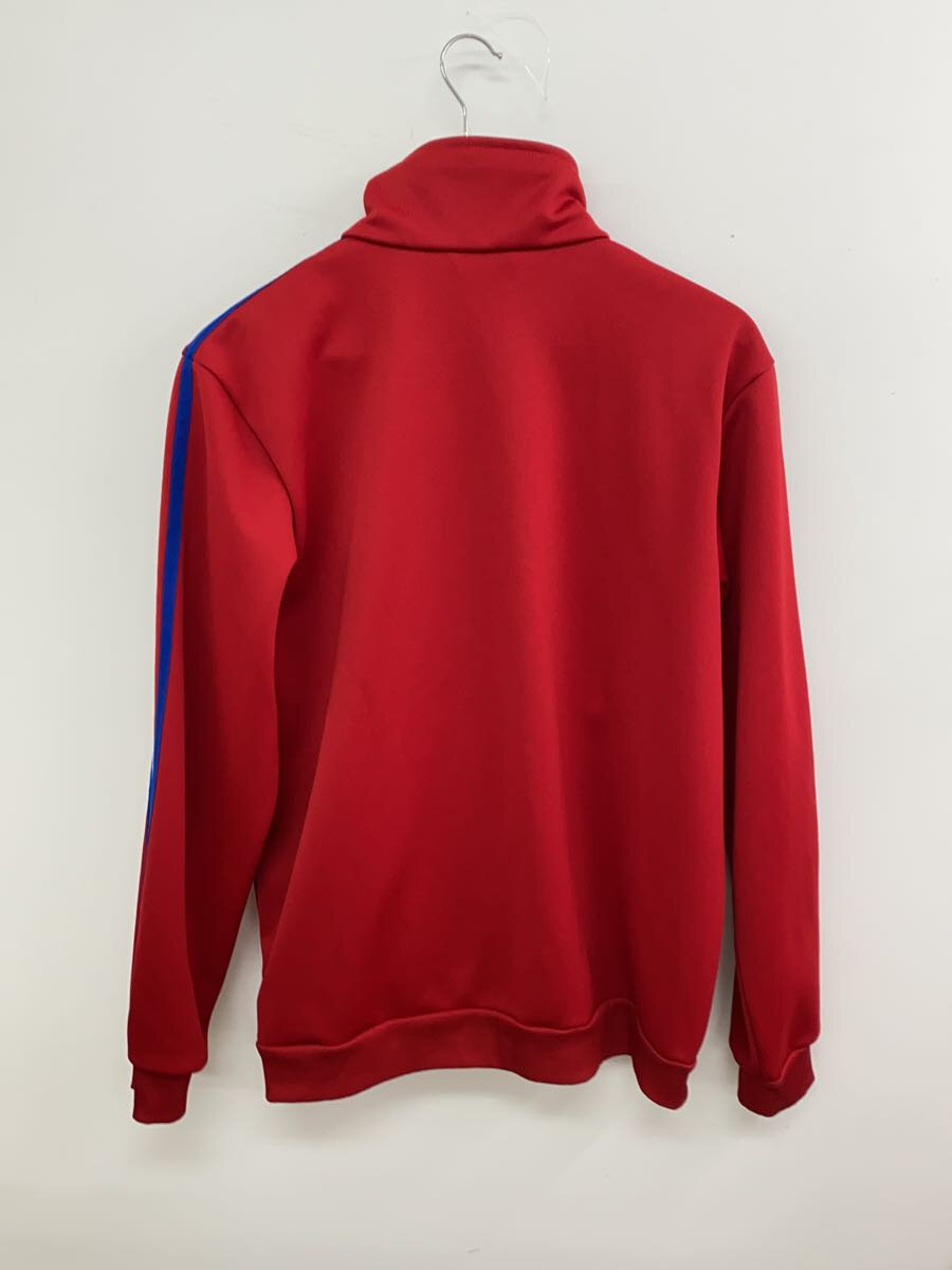 【中古】adidas◆ジャケット/0/ポリエステル/RED/プリント【メンズウェア】