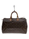 【中古】LOUIS VUITTON◆1)スピーディ30_モノグラム・キャンバス_BRW/PVC/BRW/総柄【バッグ】