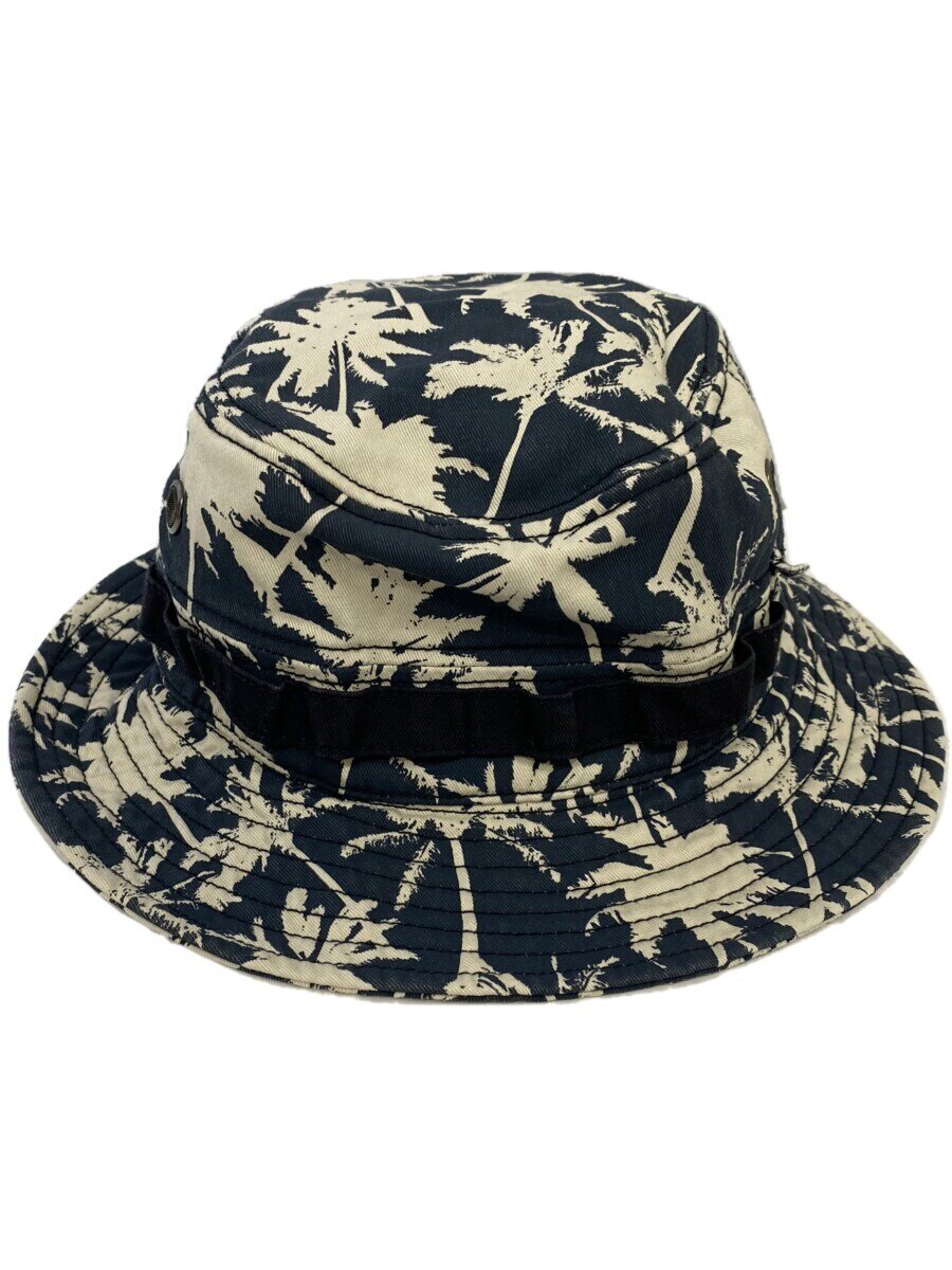 【中古】NEW ERA◆バケットハット/M/コットン/NVY/総柄/メンズ【服飾雑貨他】