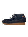 【中古】Clarks◆SHACRE BOOT/ブーツ/26cm/BLK/スウェード【シューズ】(4)