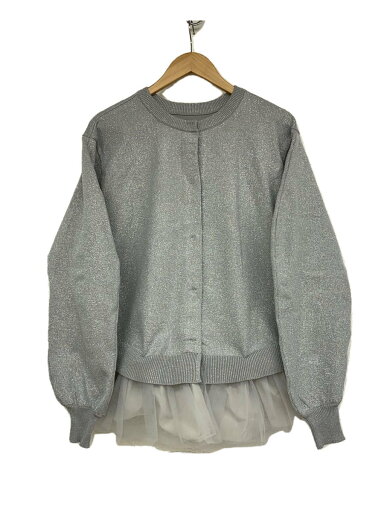 【中古】CADUNE◆カーディガン(厚手)/38/ポリエステル/SLV/73458600【レディースウェア】 【中古】CADUNE◆カーディガン(厚手)/38/ポリエステル/SLV/73458600【レディースウェア】