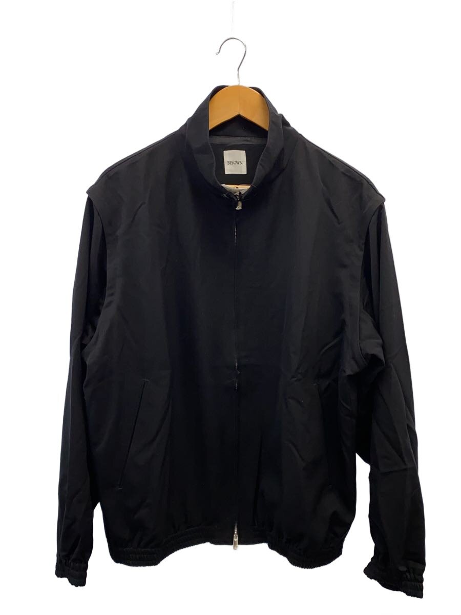 BISOWN/25AW/S120 WOOL GABA DETACHABLE BLOUSON/ブルゾン/3/ブラック