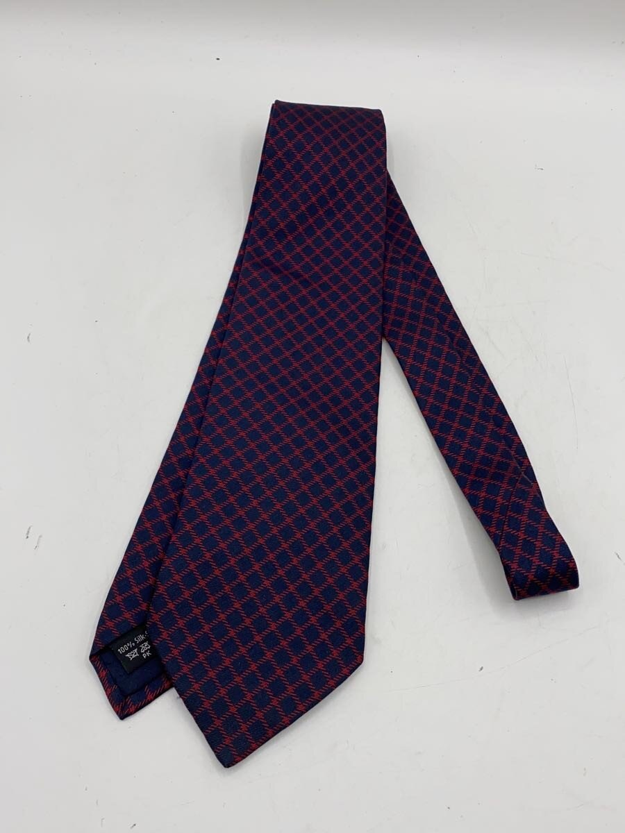 【中古】dunhill◆ネクタイ/シルク/NVY