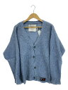 【中古】DAIRIKU◆21AW/Molly Mohair Knit Cardigaカーディガン/FREE/モヘア/BLU/21AW K-4【メンズウェア】