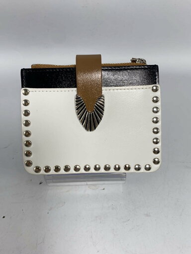 【中古】TOGA◆23AW/TOGA ARCHIVES/Leather wallet studs/2つ折り財布/レザー/WHT【服飾雑貨他】 【中古】TOGA◆23AW/TOGA ARCHIVES/Leather wallet studs/2つ折り財布/レザー/WHT【服飾雑貨他】