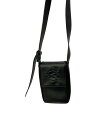 【中古】OY◆ショルダーバッグ/フェイクレザー/BLK【バッグ】(4)