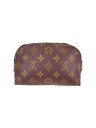 【中古】LOUIS VUITTON◆ポシェット・コスメティックPM_モノグラム・キャンバス_BRW/PVC/M47515【バッグ】