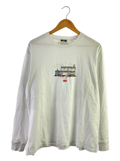 【中古】KITH◆長袖Tシャツ/L/コットン/WHT【メンズウェア】 【中古】KITH◆長袖Tシャツ/L/コットン/WHT【メンズウェア】