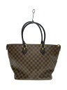 【中古】LOUIS VUITTON◆サレヤMM_ダミエ・エベヌ_BRW/PVC/BRW【バッグ】(4)