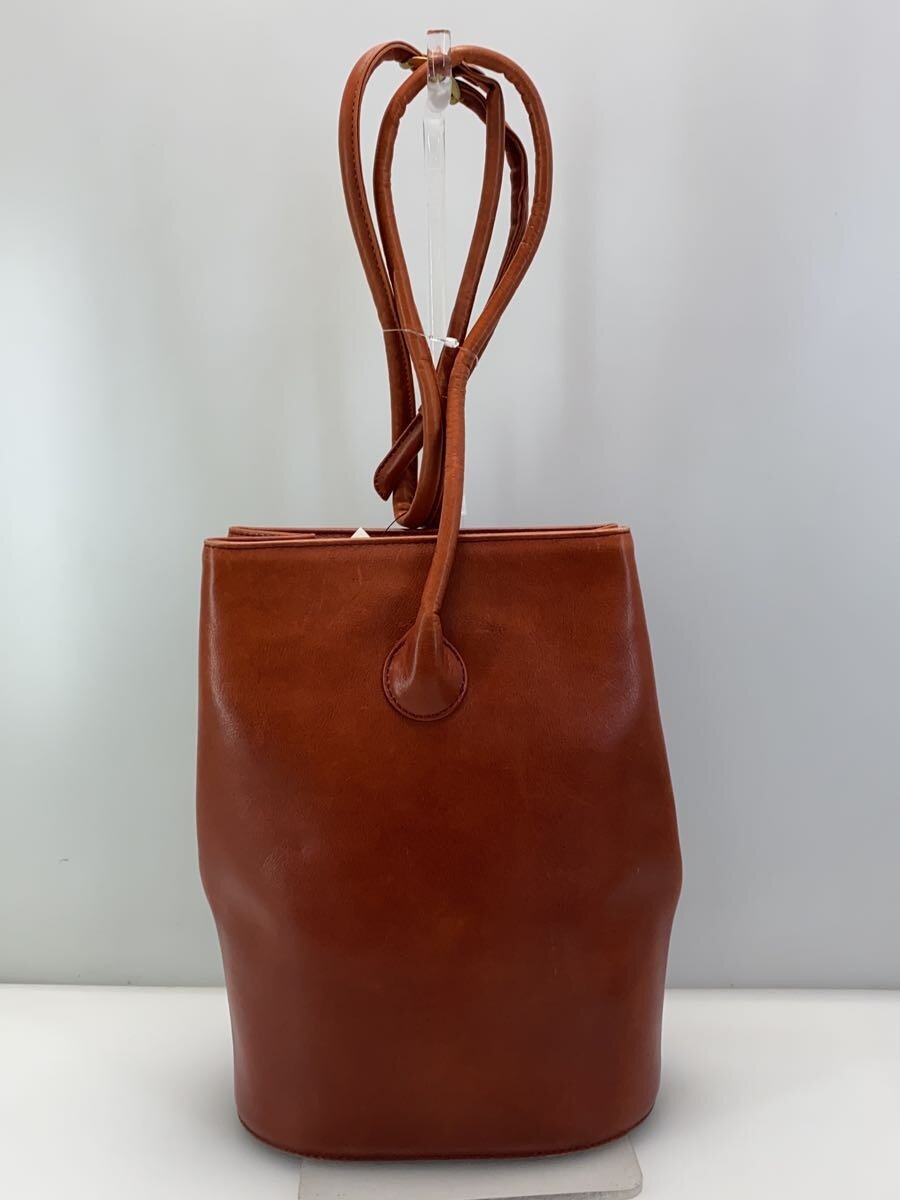 【中古】ISSEY MIYAKE◆miyake design studio/ショルダーバッグ/レザー/BRW/無地//...