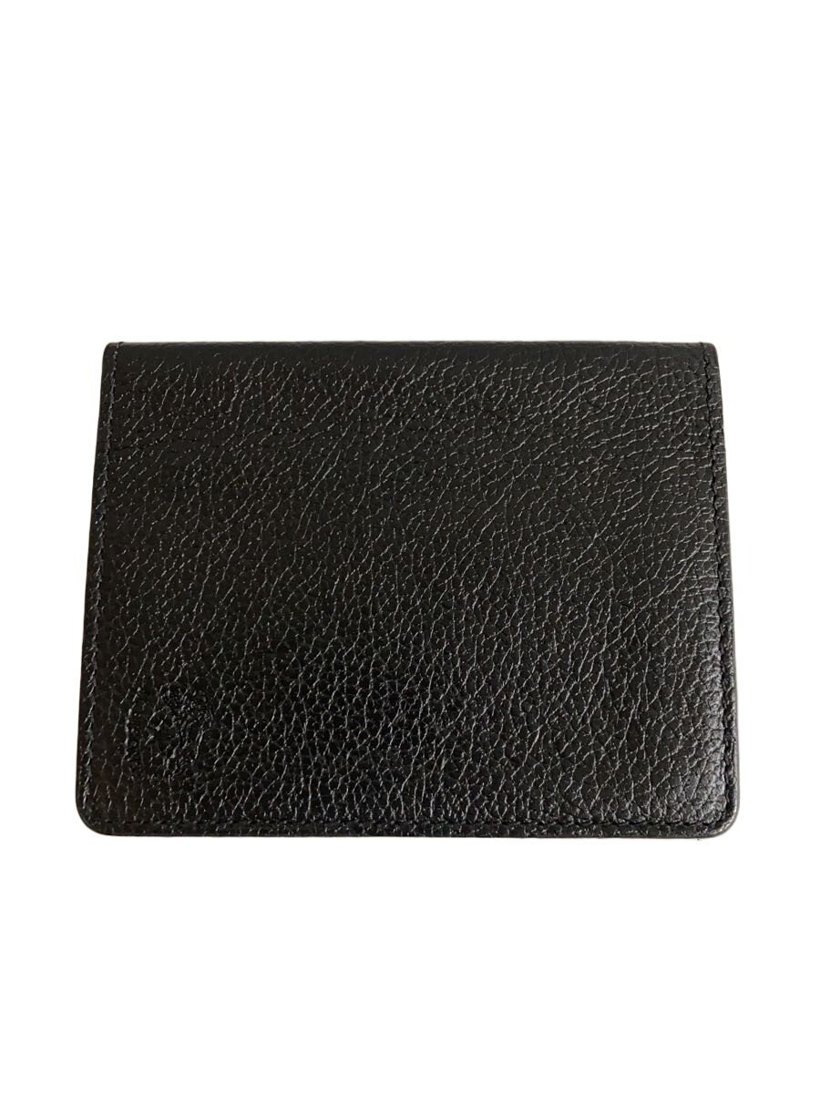 【中古】IL BISONTE◆カードケース/レザー/BLK/メンズ【服飾雑貨他】
