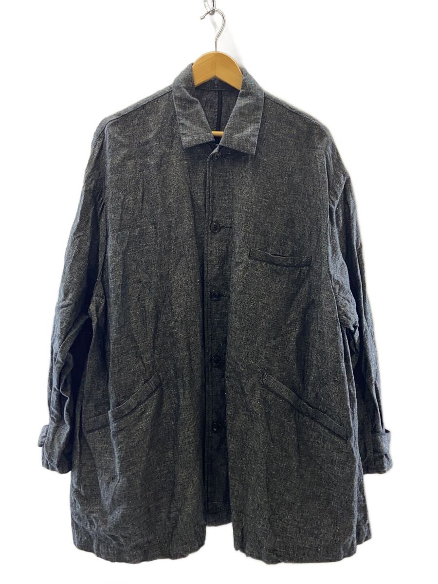 【中古】Porter Classic◆コート/3/リネン/GRY/無地//【メンズウェア】