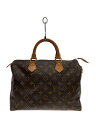 【中古】LOUIS VUITTON◆1)スピーディ30_モノグラム・キャンバス_BRW/PVC/BRW【バッグ】