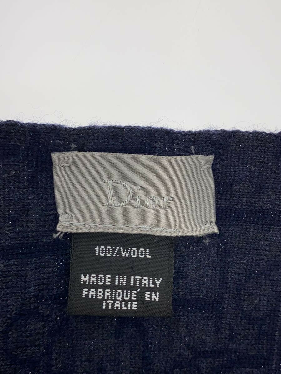 【中古】Christian Dior◆マフラー/ウール/NVY/総柄/レディース/トロッター柄【服飾雑貨他】 2