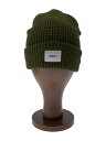 【中古】WTAPS◆ニットキャップ/8 1/8/アクリル/カーキ/無地/メンズ/201MADT-HT02【服飾雑貨他】