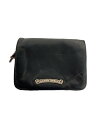 【中古】CHROME HEARTS◆使用感有/ジョーイ/ダガージップ/2つ折り財布/レザー/BLK/メンズ【服飾雑貨他】
