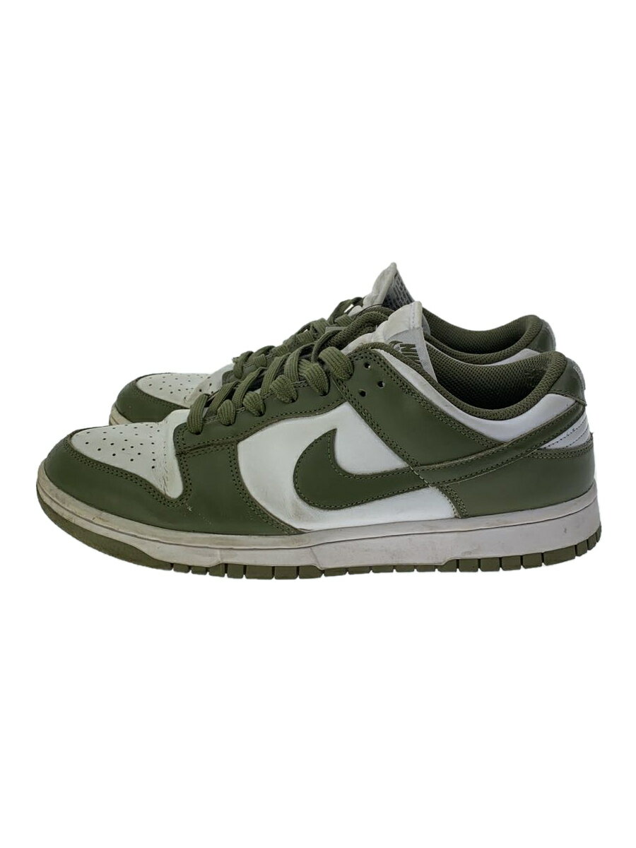 NIKE◆DUNK LOW_ダンク ロー/28cm/KHK/PVC/オリーブカラー/靴/メンズ/白/ホワイト