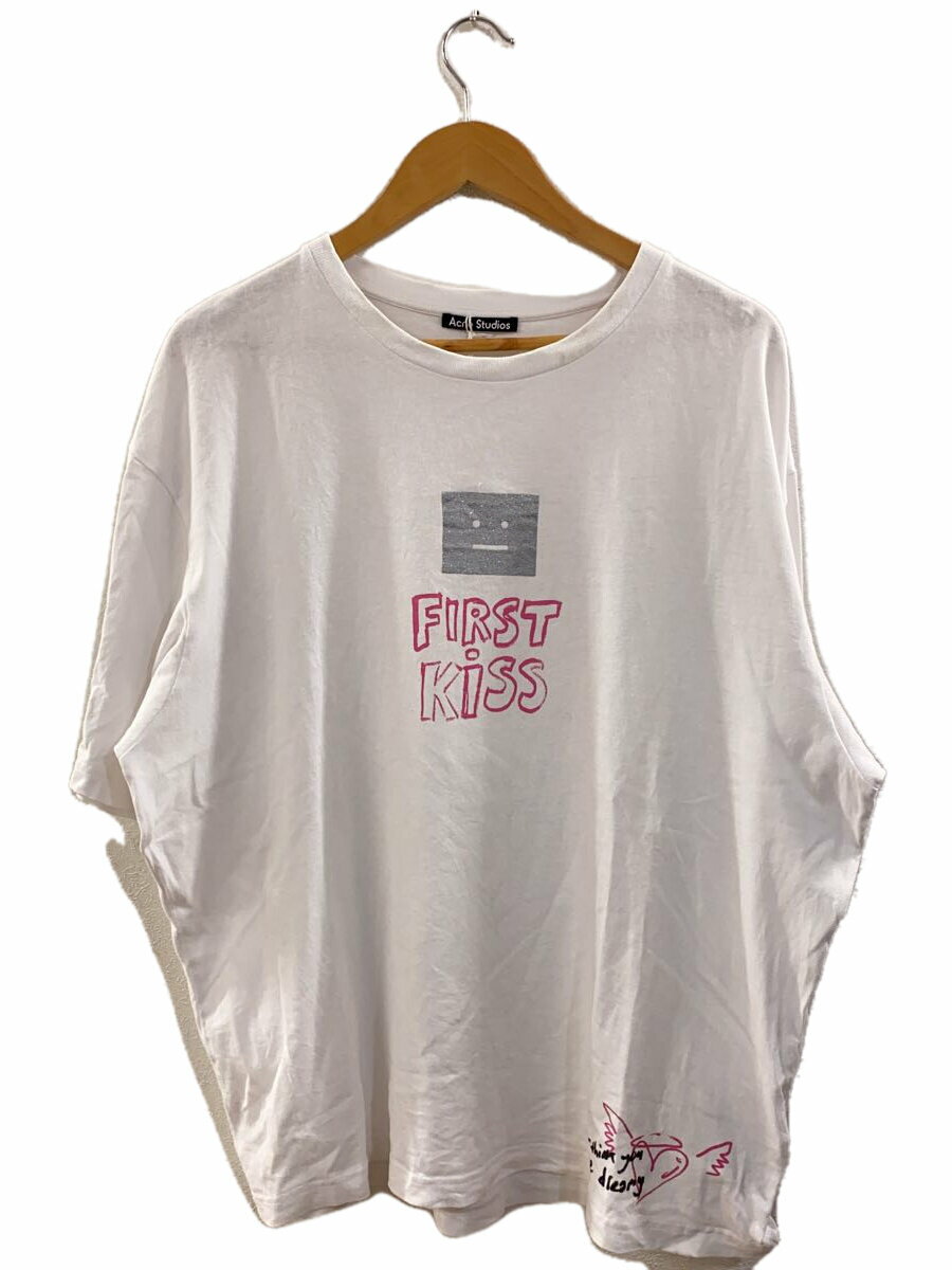 【中古】Acne Studios(Acne)◆Tシャツ/XL/コットン/ホワイト/fa-ux-tshi000226/首元ヨゴレ有【メンズウェア】