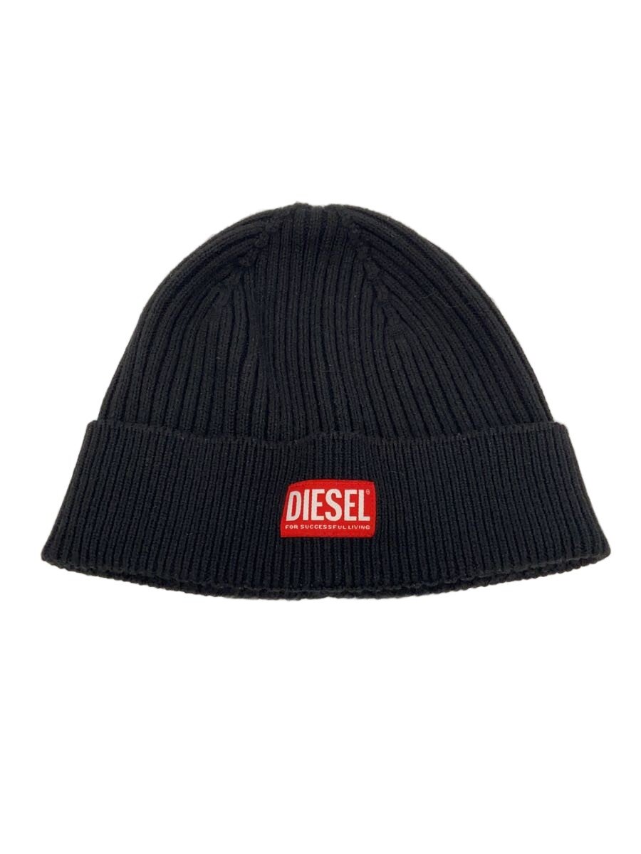 【中古】DIESEL◆ニットキャップ/ウール/BLK/メンズ/A09504【服飾雑貨他】