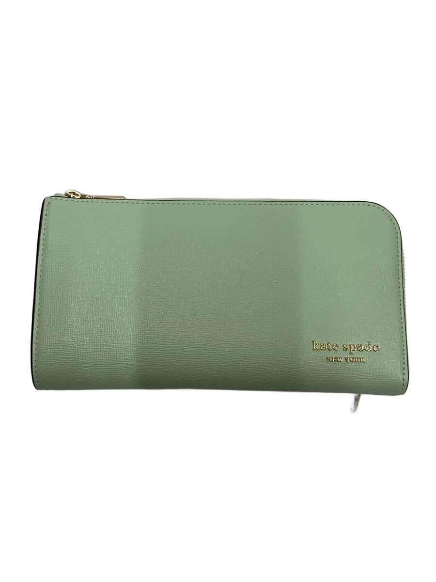 【中古】kate spade new york◆長財布/牛革/GRN/レディース/K1673【服飾雑貨他】