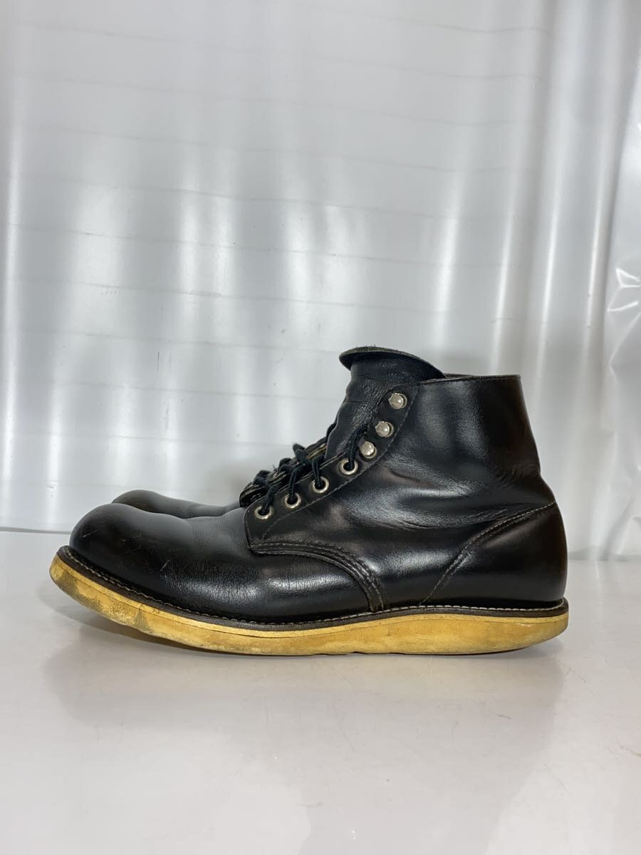【中古】RED WING◆レースアップブーツ・6インチクラシックプレーントゥ/US8.5/BLK【シューズ】