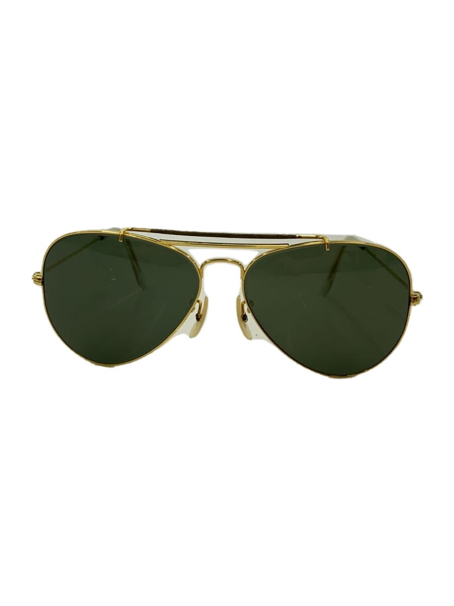 【中古】Ray-Ban◆サングラス/--/メタル/GLD/GRN/レディース【服飾雑貨他】