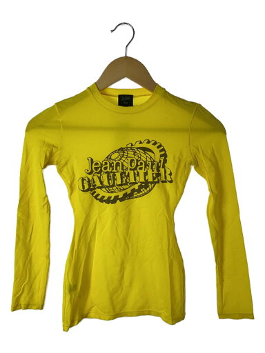 【中古】Jean Paul Gaultier◆長袖カットソー/40/ナイロン/イエロー【レディースウェア】 【中古】Jean Paul Gaultier◆長袖カットソー/40/ナイロン/イエロー【レディースウェア】