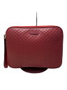 【中古】GUCCI◆クラッチバッグ/レザー/RED/607726【バッグ】
