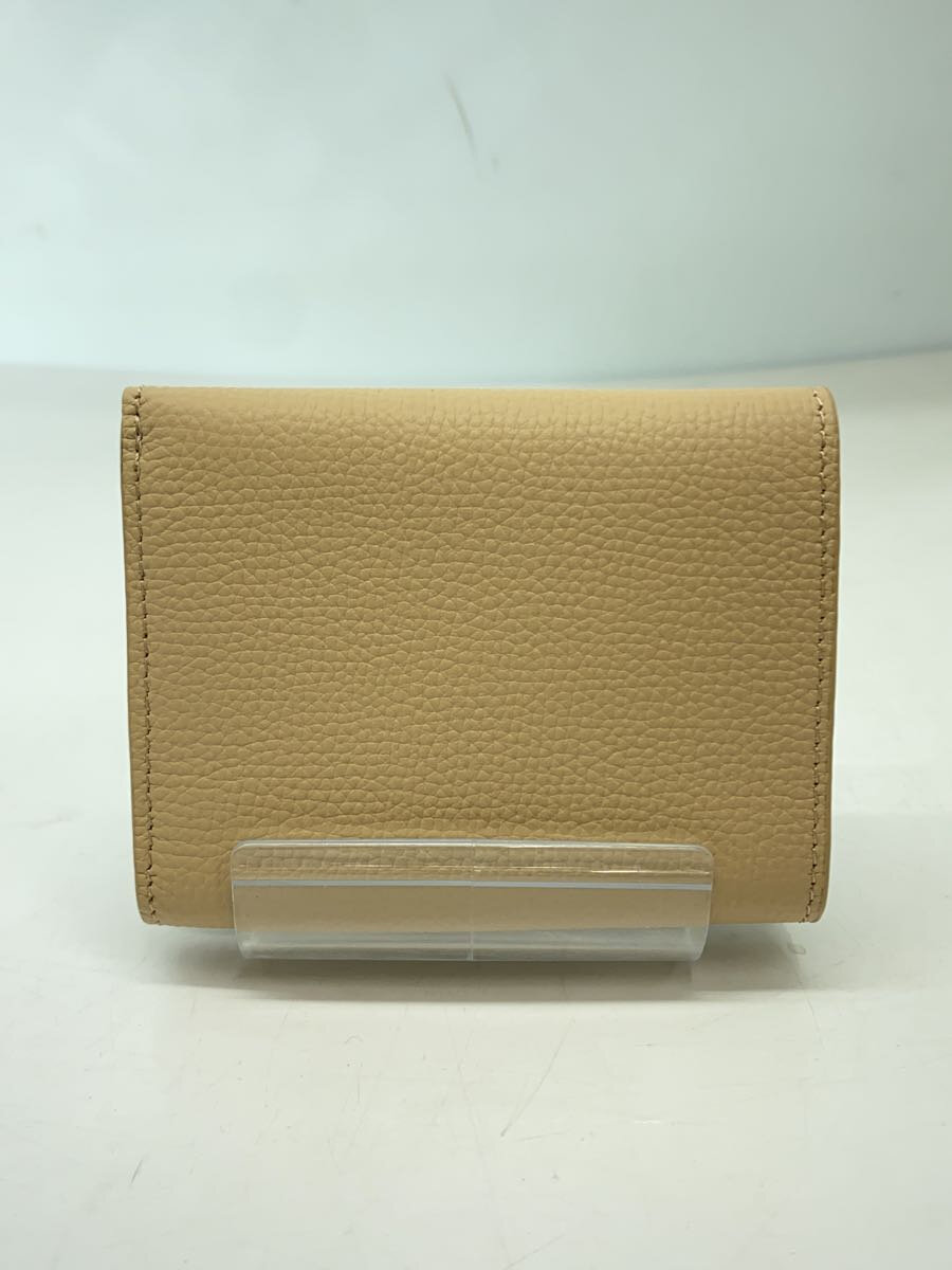 【中古】LOEWE◆NAGRAM TRIFOLD 6 CC WALLET/レザー/BEG/レディース/C821TR2X02 2150【服飾雑貨他】